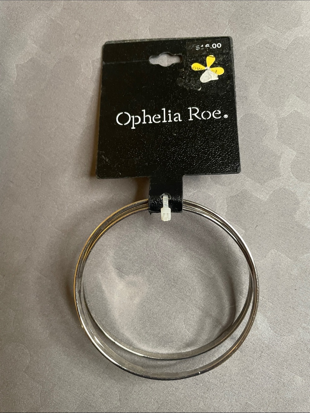 Ophelia Roe Silver-Tone Triple Hoop Bracelet
